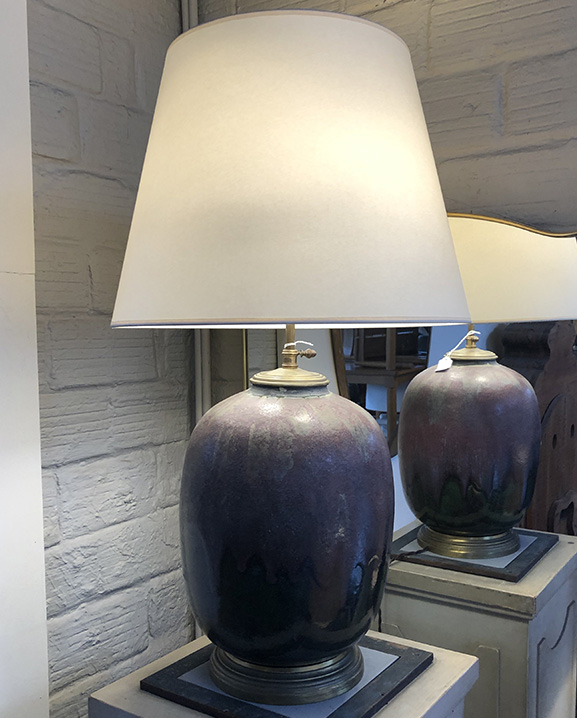 L 778 – Lampe céramique   Haut : 67 cm /  26,1 in.