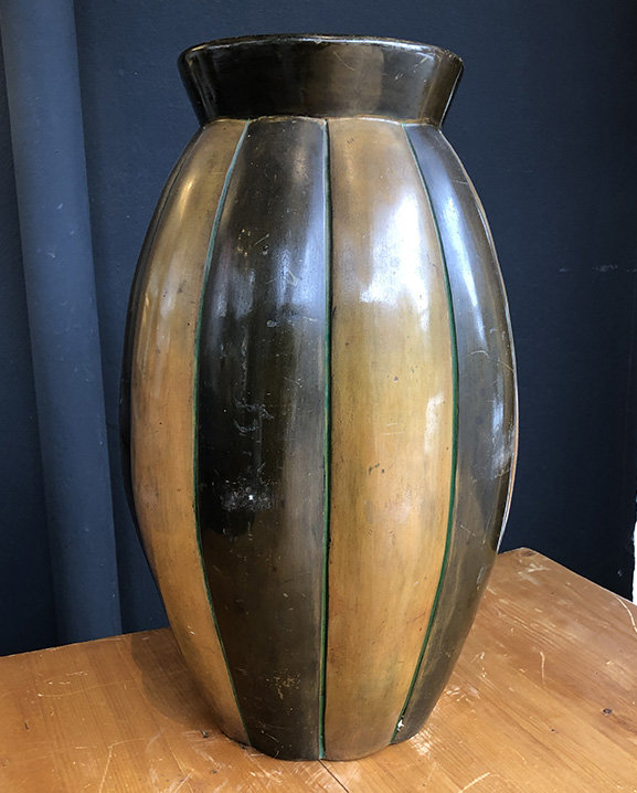 Ob 422  Vase céramique  Haut   : 54 cm / 21 in.