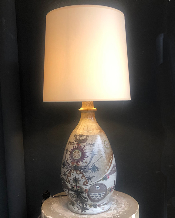 L 813 – Lampe  Keraluc   Haut : 76 cm /  29,64 in.