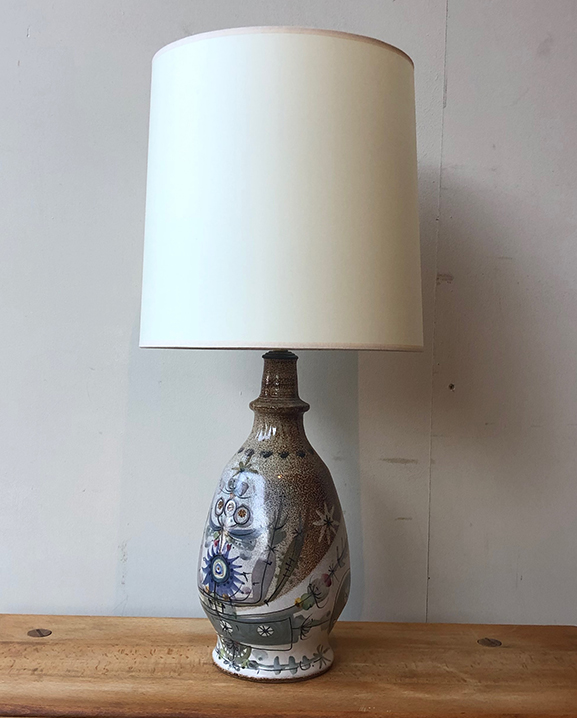 L 823 – Lampe  Keraluc   Haut : 55 cm /  21,5 in