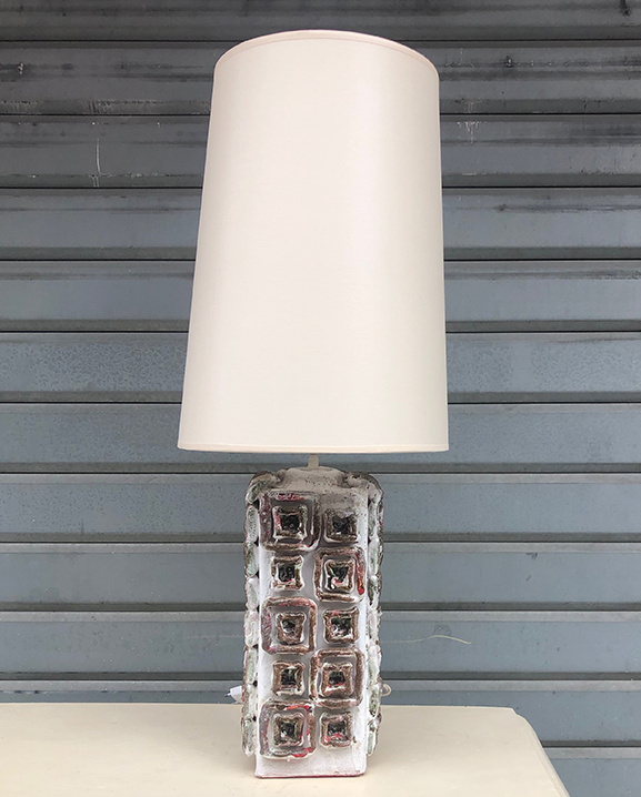L 838 – Lampe  en ceramique    Haut : 78 cm